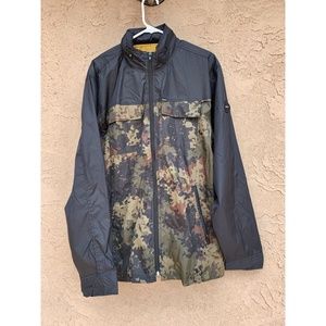 RVCA Bay Blocker Black & Camo Windbreaker